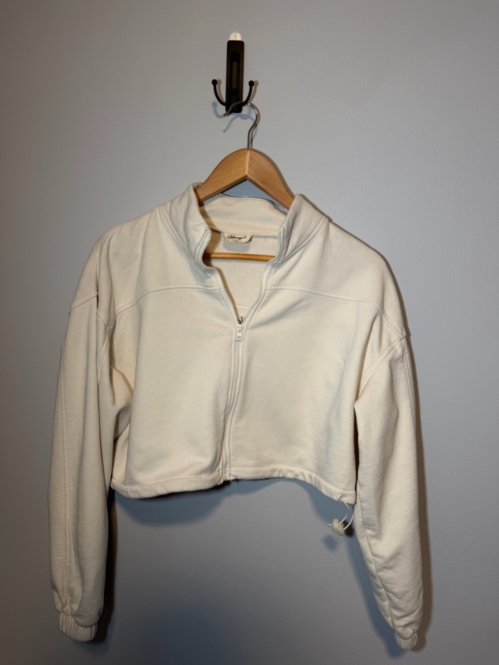 YoungLA Cream Cropped Hoodie Sweater